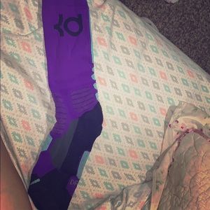 NIKE KD socks Purple, black and teal